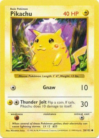 Pikachu [Shadowless Red Cheeks]