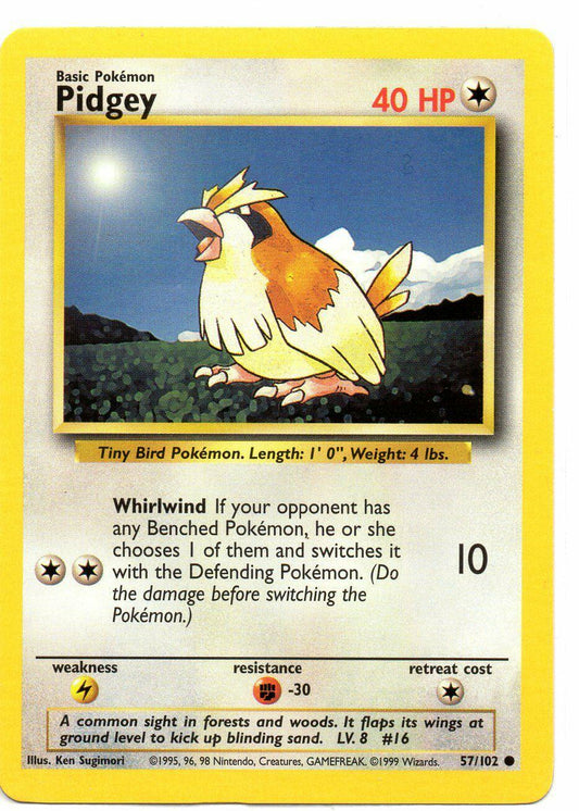 Base Set Pidgey [Trainer Deck B]