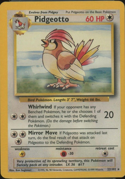 Base Set Pidgeotto [Trainer Deck B]