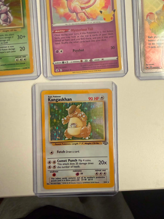 Actual owned Kangaskhan Jungle holo card